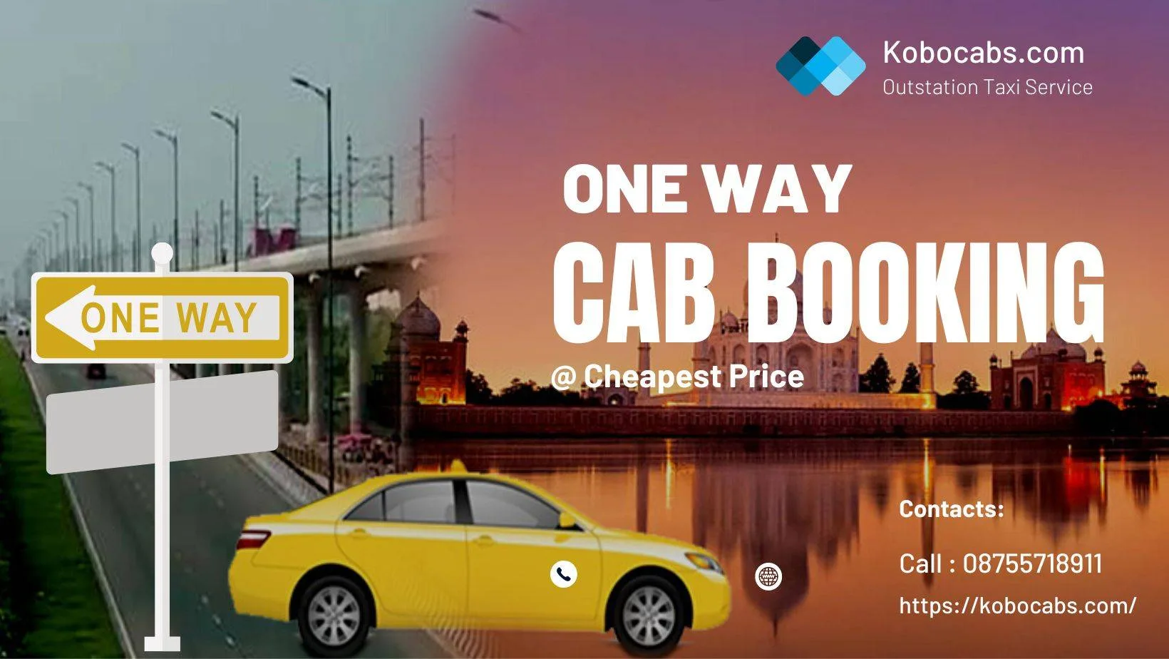 Outstation Cab Airport Taxi Service Kobocabs